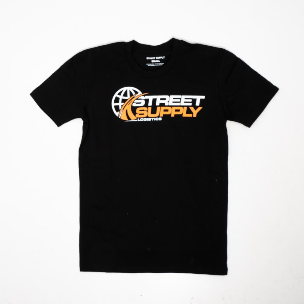 Short Sleeve Logistics Black T-Shirt