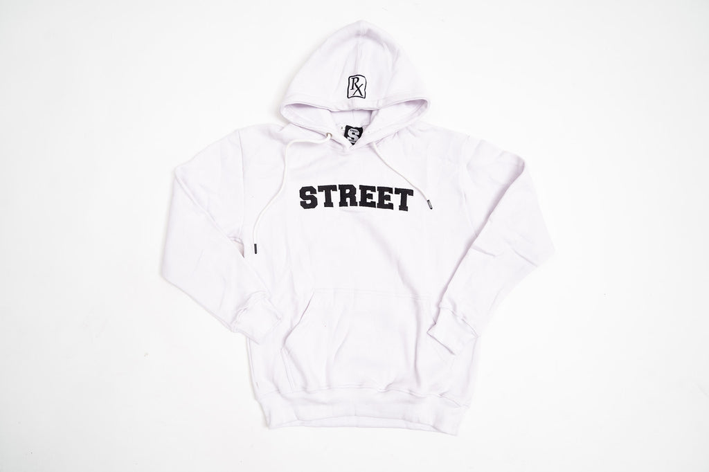 White "STREET" Hoodie