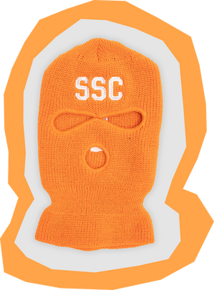 Orange Ski Mask