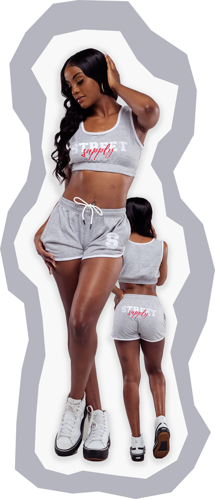 Women's Biker Shorts Set