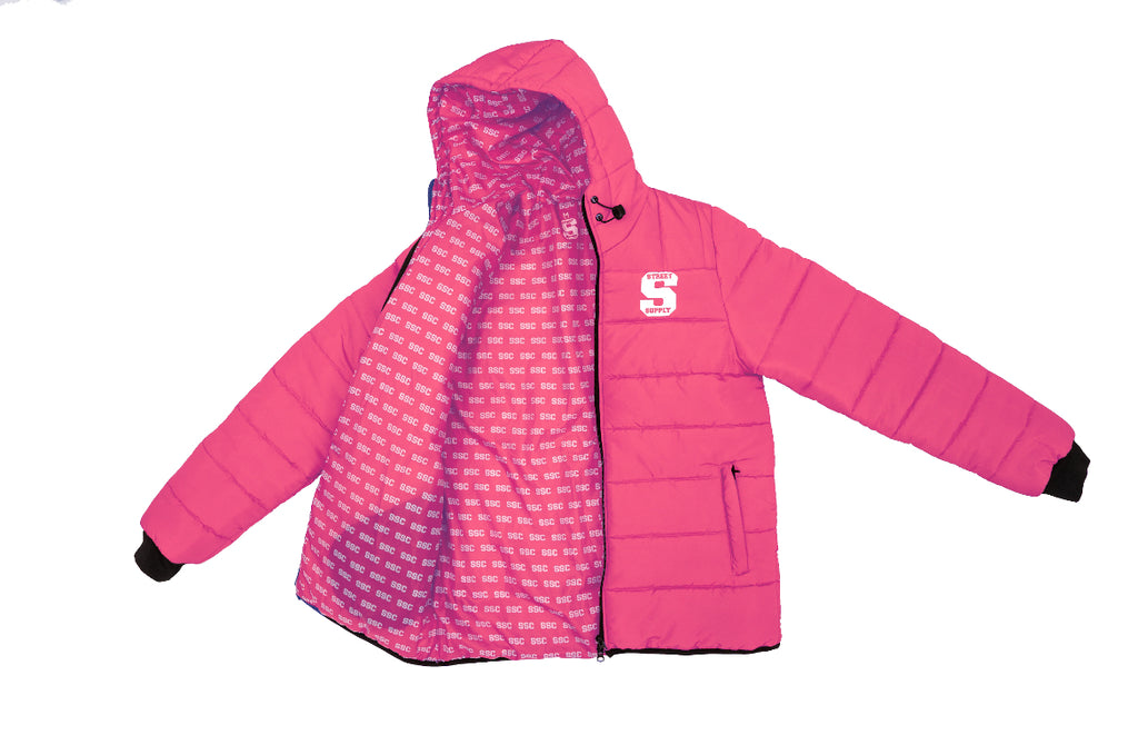 Pink SSC Puffer jacket