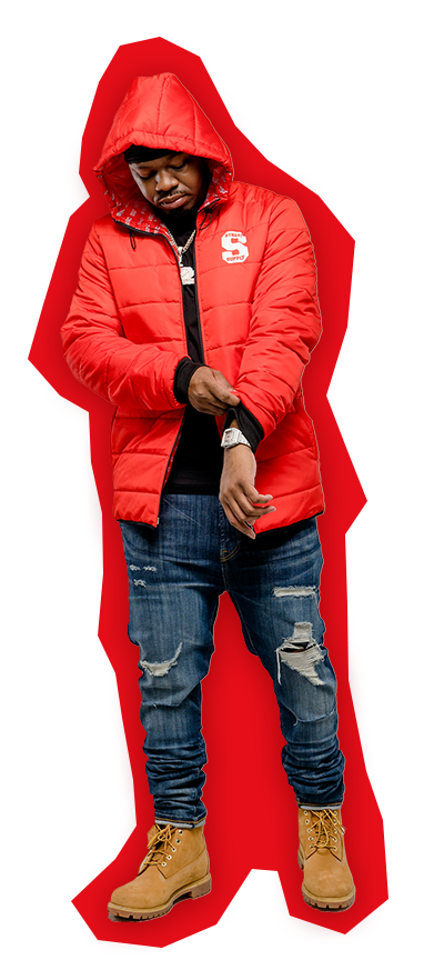 Red SSC Puffer jacket